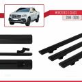 Mercedes X Class (470) 2018-2020 Arası ile Uyumlu BASIC Model Ara Atkı Tavan Barı Siyah 3 Adet