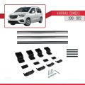 Vauxhall Combo E Life 2019-2022 Arası ile Uyumlu BASIC Model Ara Atkı Tavan Barı Gri 2 Adet
