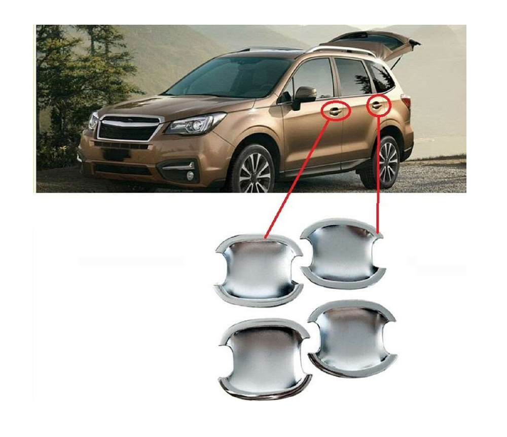 Subaru Forester Uyumlu 2009 2012 Dış Kapı Kolu İç Kaplama Abs Krom