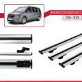 Mercedes Vito Tourer (W447) 2014 ve Sonrası ile Uyumlu BASIC Model Ara Atkı Tavan Barı Gri 3 Adet