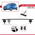 Opel/Vauxhall Agila (B) 2007-2015 Arası ile Uyumlu ACE-4 Ara Atkı Tavan Barı Siyah 2 Adet