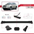 Lexus RX 2 (XU30) 2004-2009 Arası ile Uyumlu FLY Model Ara Atkı Tavan Barı Siyah 3 Adet