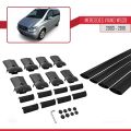 Mercedes Viano 2 (W639) Pre-Facelift 2003-2010 Arası ile Uyumlu FLY Model Ara Atkı Tavan Barı Siyah 4 Adet