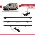 Vauxhall Combo D 2012-2018 Arası ile Uyumlu BASIC Model Ara Atkı Tavan Barı Siyah 2 Adet