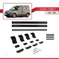 Vauxhall Combo D 2012-2018 Arası ile Uyumlu BASIC Model Ara Atkı Tavan Barı Siyah 2 Adet