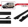 Vauxhall Combo D 2012-2018 Arası ile Uyumlu BASIC Model Ara Atkı Tavan Barı Siyah 2 Adet