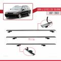 BMW 5 Serisi (E39) Touring 1997-2003 Arası ile Uyumlu BASIC Model Ara Atkı Tavan Barı Gri 3 Adet