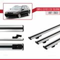 BMW 5 Serisi (E39) Touring 1997-2003 Arası ile Uyumlu BASIC Model Ara Atkı Tavan Barı Gri 3 Adet