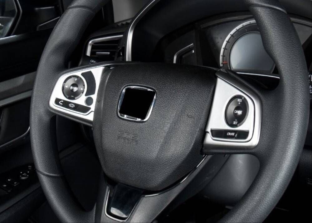 Honda Uyumlu Yedek Parça Civic FC5 2016-2020 İçin Uyumlu DIireksiyon Kaplaması 2 Parça - Silver