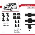 Nissan Note 2 (E12) 2013-2019 Arası ile Uyumlu ACE-4 Ara Atkı Tavan Barı Siyah 2 Adet
