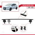 Nissan Micra 5 (K14) 2017-2022 Arası ile Uyumlu ACE-4 Ara Atkı Tavan Barı Siyah 2 Adet