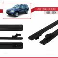 Jeep Grand Cherokee 2 (WJ) 1999-2004 Arası ile Uyumlu BASIC Model Ara Atkı Tavan Barı Siyah 2 Adet