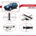 Jeep Grand Cherokee 2 (WJ) 1999-2004 Arası ile Uyumlu BASIC Model Ara Atkı Tavan Barı Gri 2 Adet