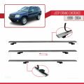 Jeep Grand Cherokee 2 (WJ) 1999-2004 Arası ile Uyumlu BASIC Model Ara Atkı Tavan Barı Gri 2 Adet