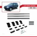 Jeep Grand Cherokee 2 (WJ) 1999-2004 Arası ile Uyumlu BASIC Model Ara Atkı Tavan Barı Gri 2 Adet