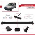 Volkswagen Caddy 3 (2K) 2003-2010 Arası ile Uyumlu FLY Model Ara Atkı Tavan Barı Siyah 4 Adet