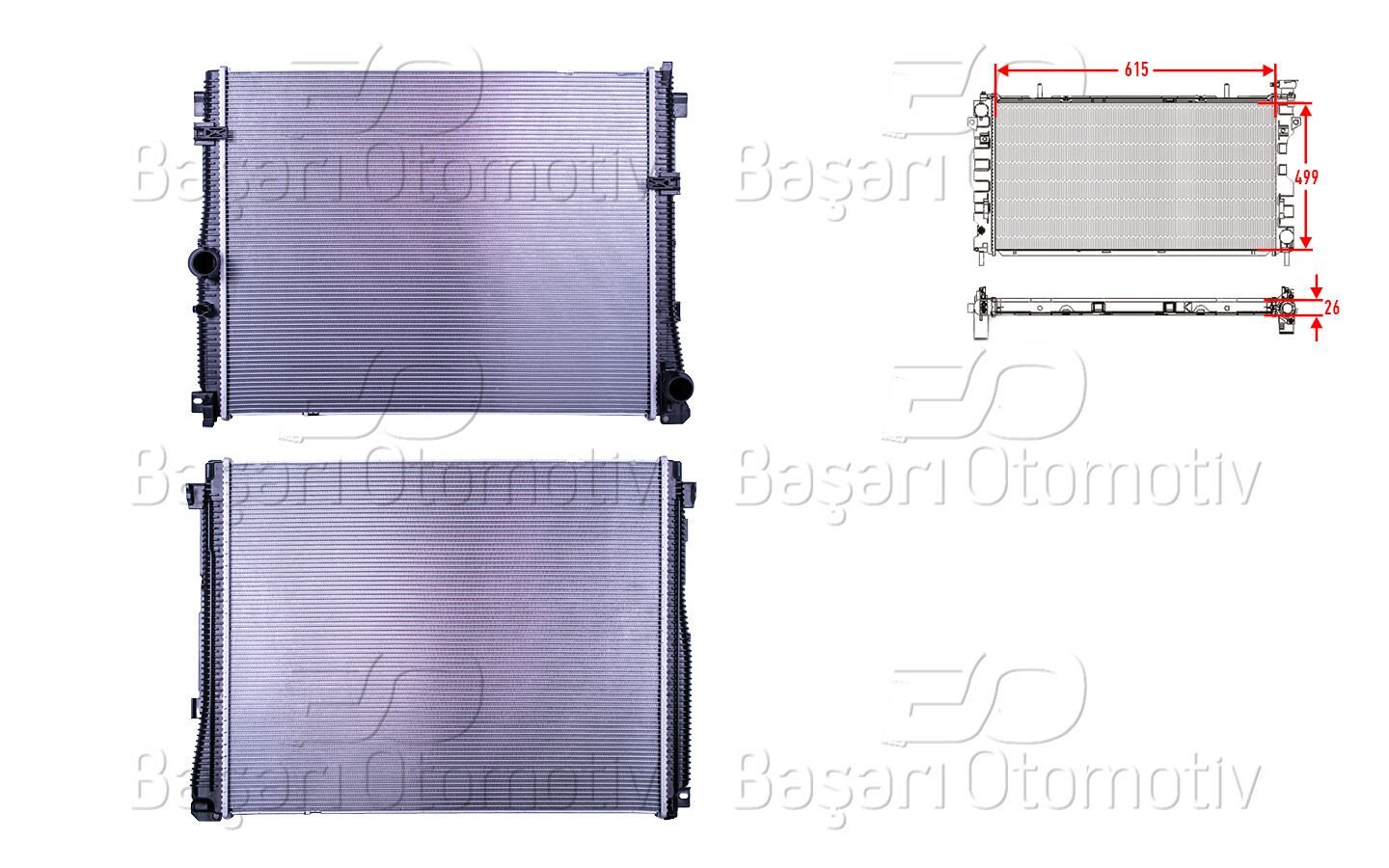 BMW 3 Serisi G20 320i 330i, 4 Serisi G22 420i 430i, Z4 G29 2.0i 3.0i Su Radyatörü