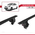 Nissan Micra 4 (K14) 2011-2016 Arası ile Uyumlu ACE-4 Ara Atkı Tavan Barı Siyah 2 Adet