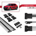 Citroen C4 Cactus 2014-2021 Arası ile Uyumlu FLY Model Ara Atkı Tavan Barı Gri 2 Adet