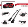 Citroen C4 Cactus 2014-2021 Arası ile Uyumlu FLY Model Ara Atkı Tavan Barı Gri 2 Adet