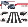 Ford Transit/Tourneo Custom 2012-2023 Arası ile Uyumlu FLY Model Ara Atkı Tavan Barı Siyah 4 Adet