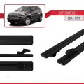 Jeep Cherokee 5 (KL) 2014-2023 Arası ile Uyumlu BASIC Model Ara Atkı Tavan Barı Siyah 2 Adet