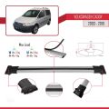 Volkswagen Caddy 3 (2K) 2003-2010 Arası ile Uyumlu FLY Model Ara Atkı Tavan Barı Gri 4 Adet